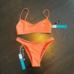 Jolyn Bikini Set | Eryn Top & Kelia Bottom in Guava | Size Small | NWT